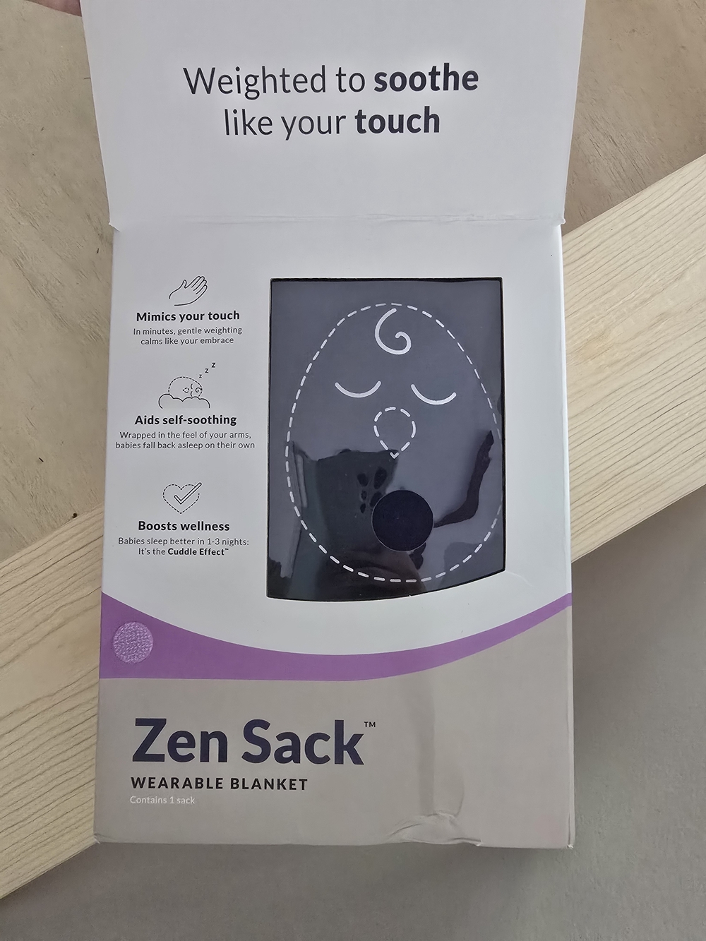 Nested Bean Zen Sack Wearable Blanket in Night Sky. NIB